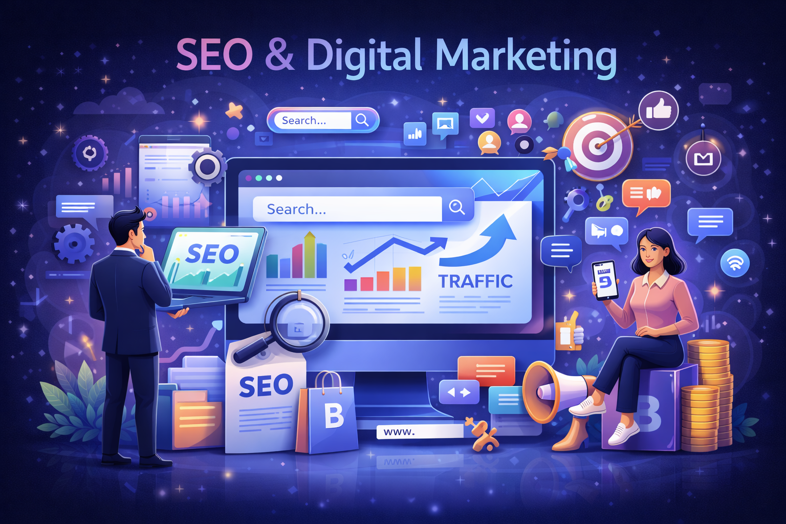 SEO Marketing Composition